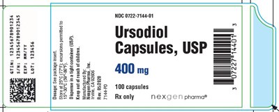 ursodiol 400mg container label 101119.JPG.jpg.jpg Ursodiol Capsules, USP 400mg Container Label - ursodiol 400mg container label 101119.JPG